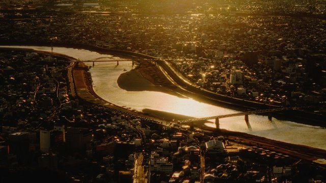 山上の展望台にて